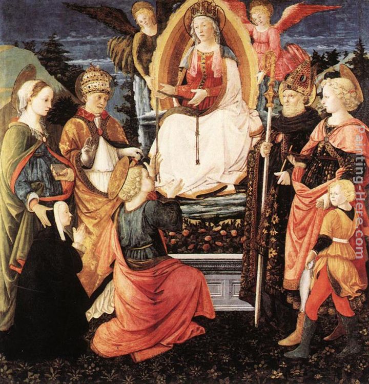 Madonna della Cintola painting - Fra Filippo Lippi Madonna della Cintola art painting